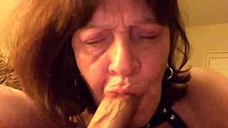 granny carmen slurps cock deep in vintage blowjob frenzy