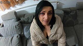 Ohh play with my cum on soft nylons uhh