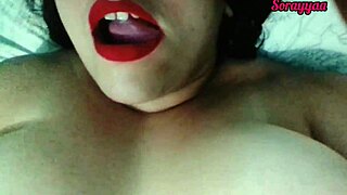 Sexy Latina Red Lipstick Solo Tease