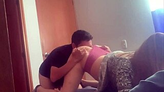 hidden cam reveals wild orgasm fuck in locked room