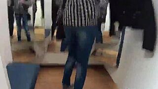 intriguing czech shop temptress strips for hardcore pov banging