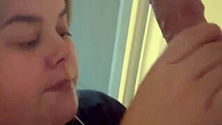 amateur bbw teases daddy with fat tits blowjob skills rate 1-10