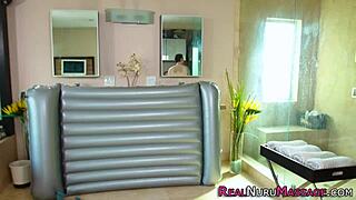 Blonde Masseuse Small Tits Nuru Massage Domination