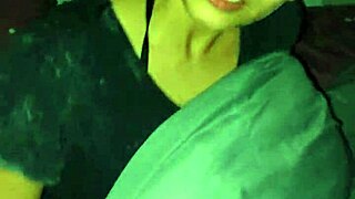 your submissive petite latina girlfriend in lingerie waits bent over with harness for rough domination huge cock creampie