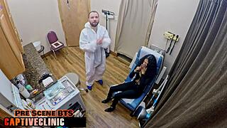 Nurse Angel Santana Humiliates Patient Yesenia Youso in Latex Bondage