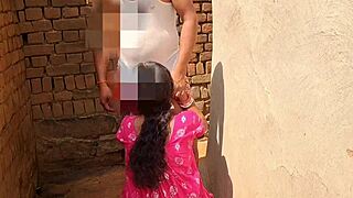 Beautiful Bhabhi roughly fucked in saree by Devar