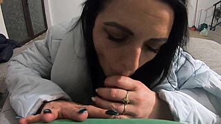 ohh milfycalla's pantyhose legs tease cock before cheating cumshots on her jacket ughh