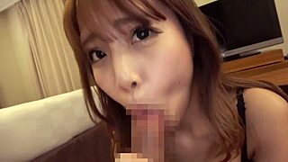 Godly big tits gal buries cock in homemade Japanese creampie sex