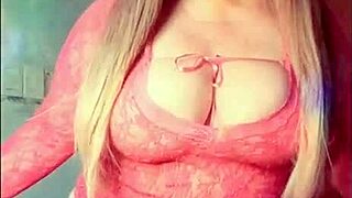 milf teases publicly with vibrator and natural tits outdoors