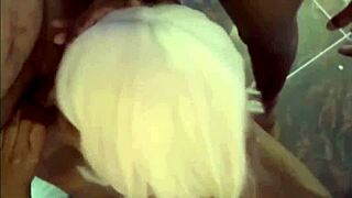 Colombian black babe orgy fills all her horny holes