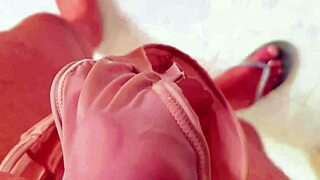 muscular bodybuilder neighbor masturbates in sauna thong ignoring panties fetish