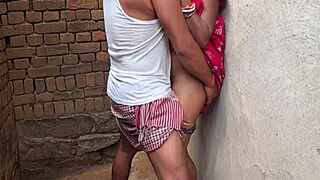 Beautiful Bhabhi roughly fucked in saree by Devar