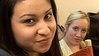 shaved milf threesome with heels and deepthroat