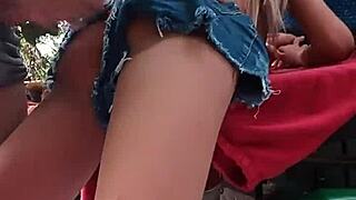 blonde latina fuck doll intense outdoor toy orgasm