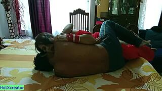 hot madam rides hard in intense indian creampie action