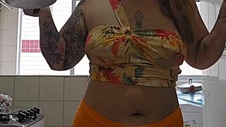 short shorts shoved aside flashing my cock craving pussy