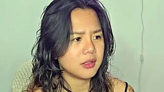 horny music video turns amateur asian teen into a moaning homemade mess