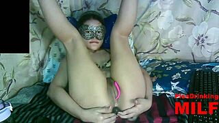 Amateur Milf Plugs Ass and Toys Pussy Solo