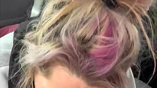 streetwalker licks cum off dick after hot facial