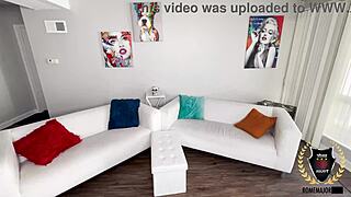 Petite brunette Reina Heart rides Rome Majors' cock in wet hotel passion