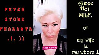 Wife straps on for webcam slut action while you watch helplessly!