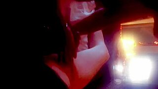 hotwife flirts with bull's monster cock sucking it deep 👅💦