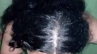 Escaping to the bathroom to suck my friend's massive cock secretly!