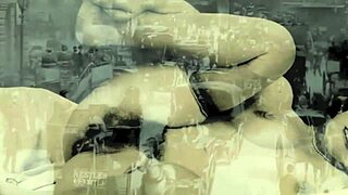 vintage hairy mature milf indulges in retro porn world of natural big tits action