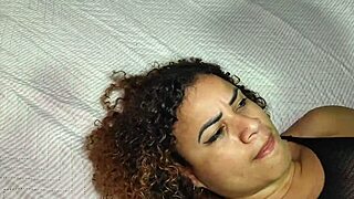 bbw milf spanked hard then takes big black cock creampie in bedroom