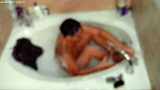 boy's naked bubble bath hides teasing solo secrets