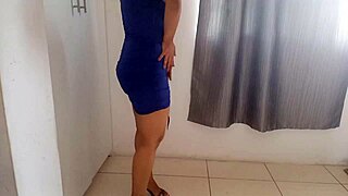 influencer babe edges bed masturbates homemade squirting pussy toys latina big tits