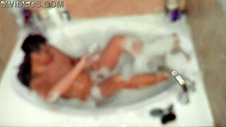 boy's naked bubble bath hides teasing solo secrets