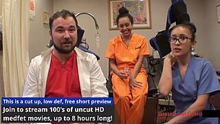 spy cam catches mia sanchez petite latina pussy spread in gyno exam by doctor