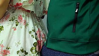 Oh god, boss rams cock into my panties on packed subway, creampies underwear as passengers nearly spot us!