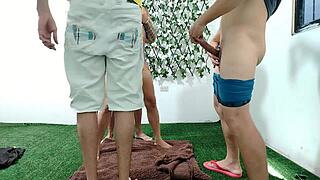 hey check this hot amateur threesome ass pounding