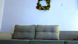 Young blonde squirts extremely riding massive dildo webcam