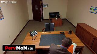 Kat Marie aces Pervprincipal scene with Sergeant Miles Mylf