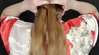 whoa, i came all over my roommate's long hair and she loved it 😏💦