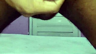 Hey, watch this young cock stroke solo handjob