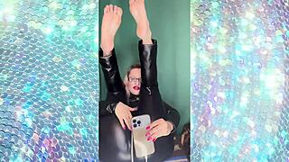 Sissy, your voice sounds too feminine—squeal for me like a good girl while I train you!