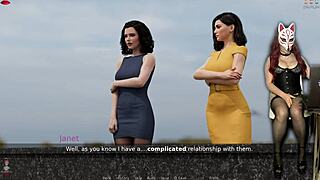 ms denvers hosts episode 53 in teacher cosplay with stockings and corset.