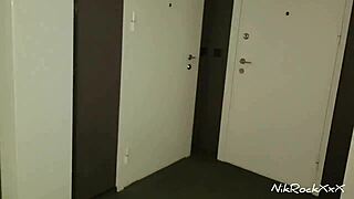 Street pickup babe bent over hotel bed for rough pounding