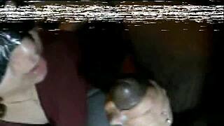 retro latina milf deepthroats massive black cock