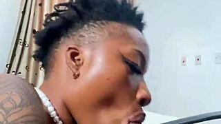 naija babe candy eagerly sucks massive black monster cock deeply