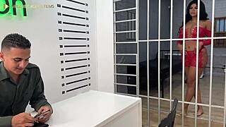 Fiery Colombian Puta's Intense Jail Fuck with Police Ignites Raw Passion