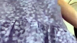 Public Shaved Pussy Fingering Close-Up