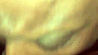 Ebony milf slurps sloppy cum from massive black cock deepthroat