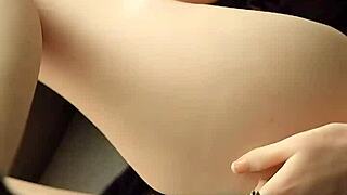 Asian wife strips naked in hottest doll show!