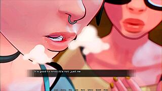 first time groping a giant cock in hentai casting game ep 2