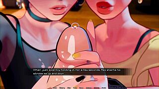 first time groping a giant cock in hentai casting game ep 2